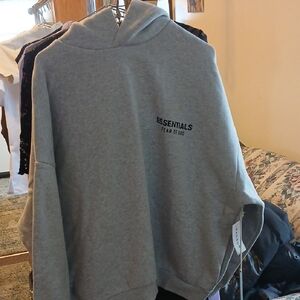 Fear of God Essentials Gray Hoodie